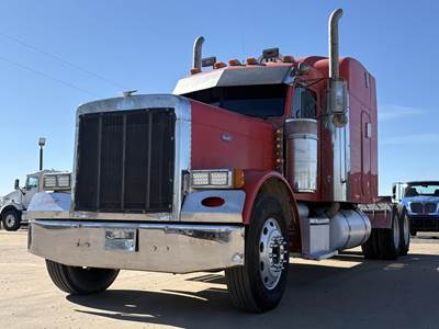 Peterbilt 379 Sleeper Semi Truck - Mid Roof Sleeper, Caterpillar, 18 Speed Manual