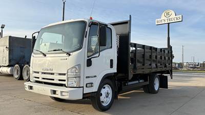 Isuzu NPR HD 14 ft Stake Bed Truck - Automatic