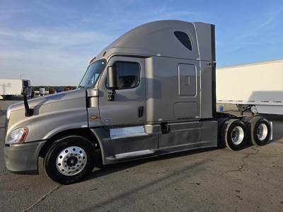 Freightliner Cascadia 125 Evolution Sleeper Semi Truck - Raised Roof Sleeper, Detroit, 12 Speed Dt12 Automatic