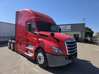 Freightliner Cascadia 126 Sleeper Semi Truck - Raised Roof Sleeper, Detroit 500HP, 12 Speed Dt12 Automatic