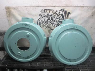 (GOOD USED) Detroit 8V71 Diesel Engine Air Filter Housing in GM Fire Truck OEM-Part