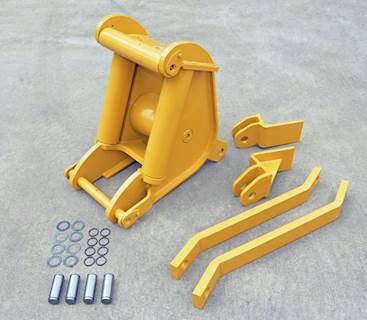 (New) - JOHN DEERE 700H 700J DOZER LOG ARCH W/ FAIRLEADS PART# PV4402