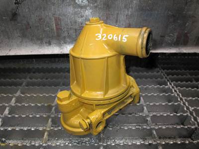 (GOOD USED) Caterpillar 3116 Diesel Engine Fuel Filter Base / Housing & Crank Case Breather P# 4W-5158