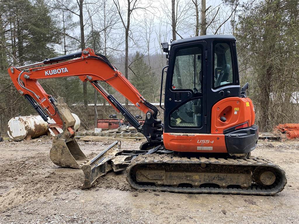 2019 Kubota U554 Mini Excavator For Sale, 317 Hours Bardstown, KY
