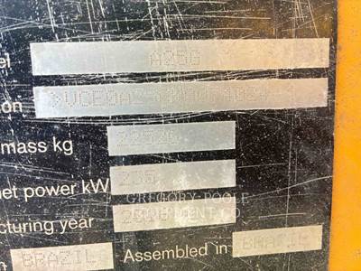 Volvo A25G Articulated Truck