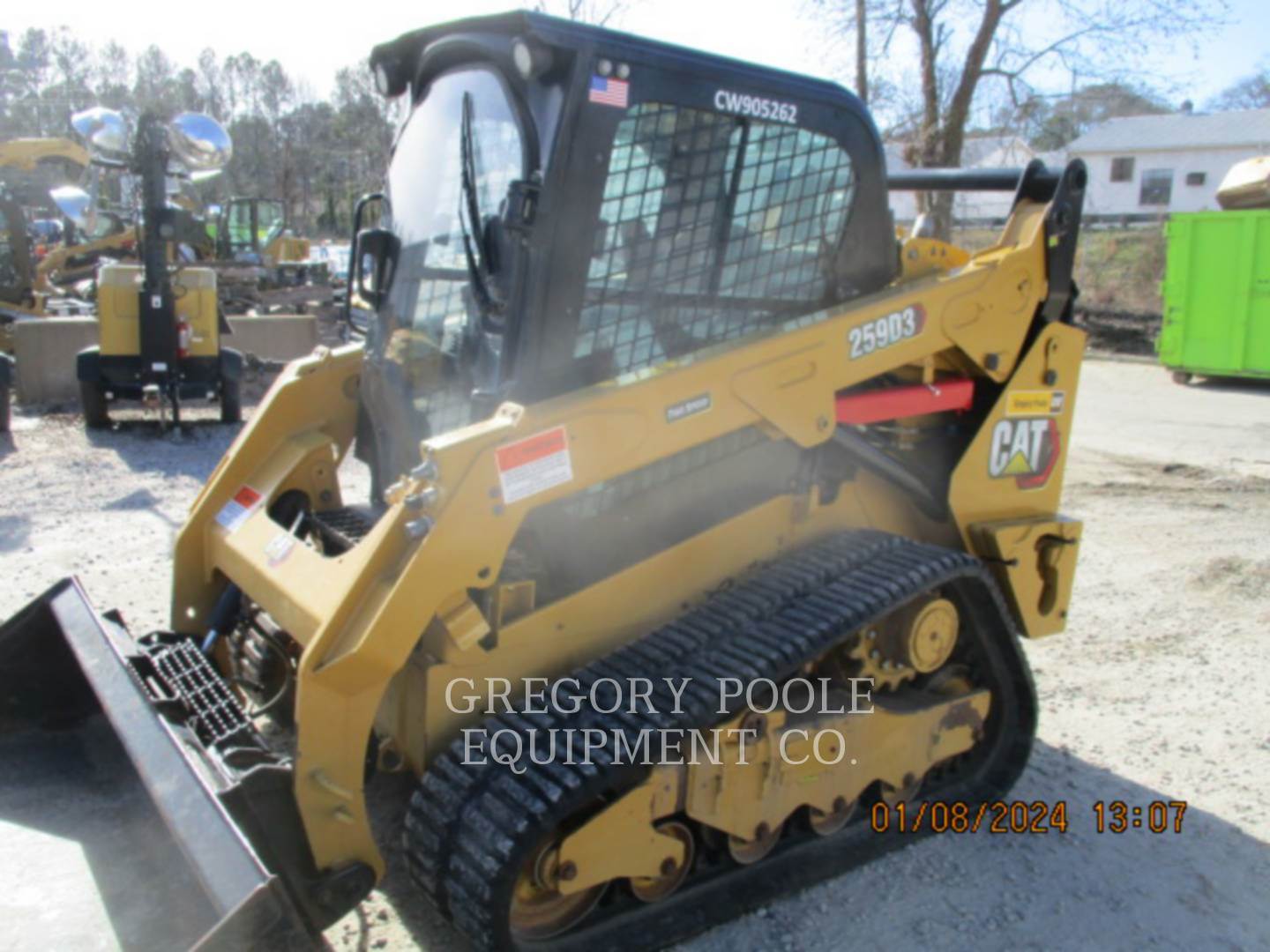 2020 Caterpillar 259D3 Tracked Skid Steer For Sale, 1,410 Hours Raleigh, NC EQ180875