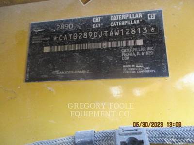 Caterpillar 289D Track Skid Steer