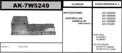 Caterpillar 3406 Engine Oil Pan for a Cat