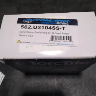 Automann 562.U3104SS-T - Band Clamp, Preformed, 4 In., Stainless Steel Torca,