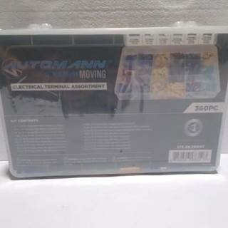 Automann 360pc Electrical Terminal Assortment p/n 178.EK360AT, Core Charge: 0.00
