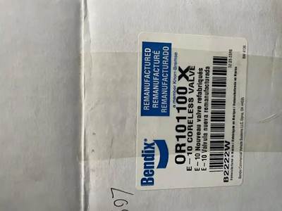 Bendix E-10 Coerless Dual Brake Valve - Reman OR101100X, Core Charge: 0.00