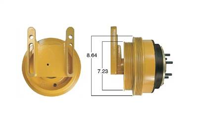 Alliance ABP N20 99346 Reman DM Style Fan Clutch for Cat Acert C15 and C16 Engines