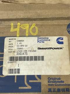 Genuine Cummins Cam Follower Lever 3161475 Is Used Primarily On NOn Certified 11