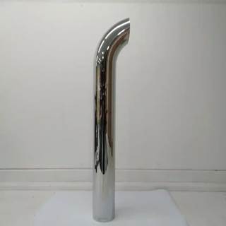 Freightliner 5" Polished Stainless Curved Exhaust Stack Pipe, Part # 04-31798-044