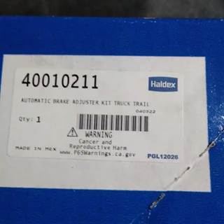 Haldex Automatic Brake Adjuster Kit 40010211, Core Charge: 0.00