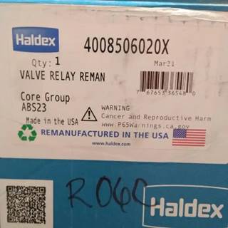 Haldex 4008506020X - Wabco Abs Modulator Valve - Remanufactured, For Trailers