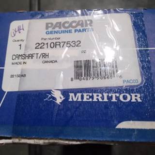 Paccar Brake Rh Camshaft p/n 2210R7532, Core Charge: 0.00