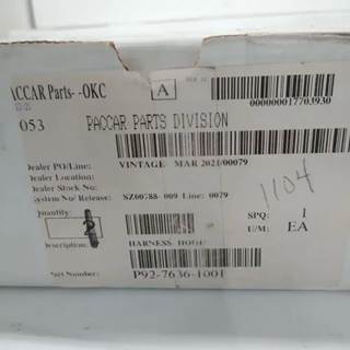 Paccar P92-7636-1001 Hood Wiring Harness Genuine OEM Peterbilt Truck P9276361001