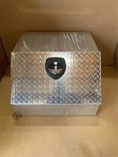 Quality Industries On-Frame Tool Box, Diamond Plate Door, Part # QFB0-160240240-ADK