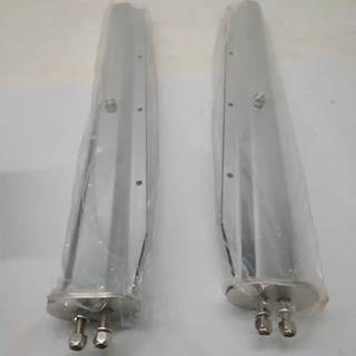 Pair of Trux TU-9224 30" Chrome Spring Loaded Mud Flap Hangers 1 1/8" Bolt Spacing