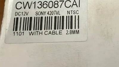 Sony Waterproof Rear View Camera CW136087CAI, Core Charge: 0.00