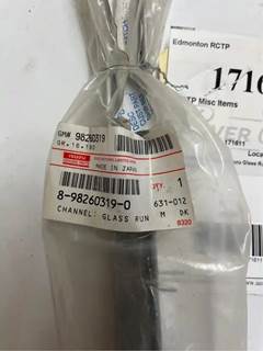 Genuine Isuzu Glass Runner Channel 8-98260319-0 GM 98260319, Core Charge: 0.00