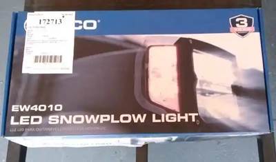 Ecco High/Low-Intensity Square Heated Led Snowplow Worklight, 1,800 Raw Lumens