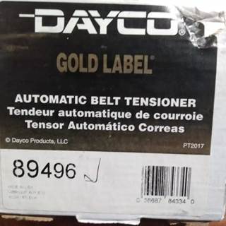 Dayco Gold Label Automatic Belt Tensioner 89496, Core Charge: 0.00