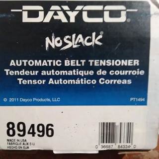 Dayco No Slack Automatic Belt Tensioner 89496, Core Charge: 0.00
