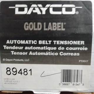 Dayco Gold Label Automatic Belt Tensioner 89481, Core Charge: 0.00