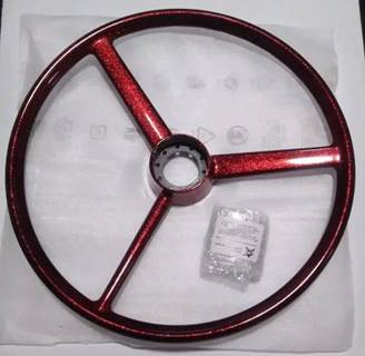 Steering Creations Retro Red Sparkles 20" Painted Sparkle Polyurethane Rim,