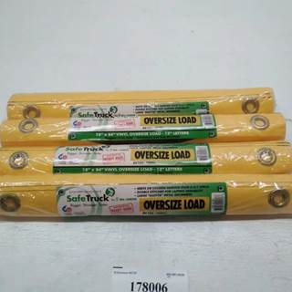 Safetruck By Ms.Carita 18" x 84" Oversize Load Vinyl Banner Box Of 4 p/n AV1074,