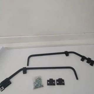 Power Products B35P 28.5" Angled Mud Flap Hanger Kit Bracket Pair Heavy Duty 