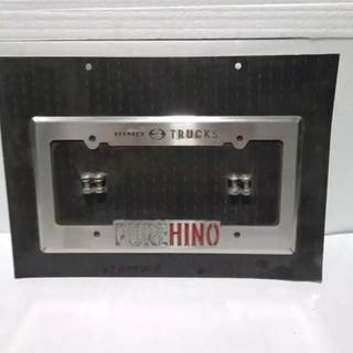 Genuine Hino  License Plate Frame With Logo p/n V7H99002, Core Charge: 0.00