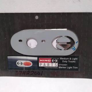 Genuine Hino Side Marker Stainless Trim, Part # S7H22001, 2005+ 145/165/185/238/258/268/338/358