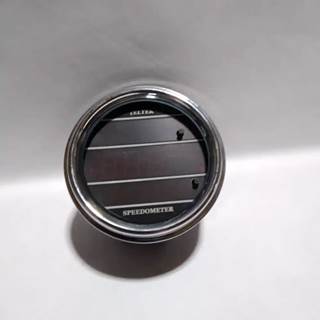 Teltek Speedometer Gauge With Chrome Bezel With Red Digital Display  p/n 159A  