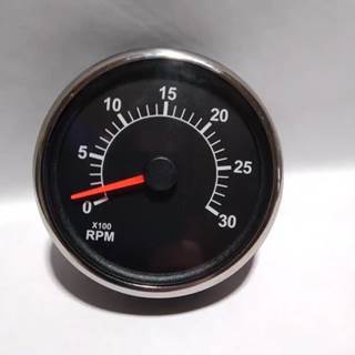 Autocar RPM Gauge with Chrome Bezel, Part # GZ210003-011 (New without Original Packaging)