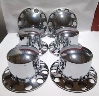 Used Set of Chrome 10 Lug Axle Covers