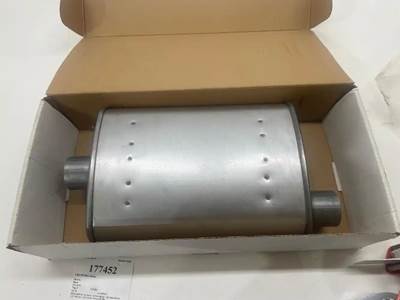 Eco Plus+ 4X9 Oval Turbo Style Muffler 2.25" Offset In / 2.25" Center Out, Part # EP1904