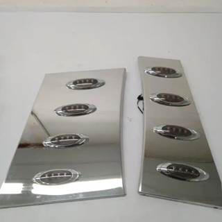 Phoenix PX-A975130 Smokey LED Cab Cowl Light Panel Set for 2018+ Peterbilt 389 Extended Hood