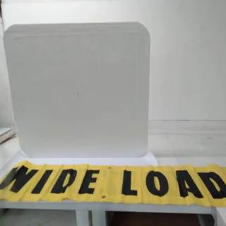 Multiprens BVG-OSWL18 Oversize Wide Load Vinyl Banner 18X84 Sign with Grommets for Truck