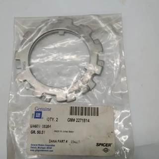 2 GM 2271814 Rear Wheel Bearing Adjust Nut Lock OEM Factory Eaton Axle, Core
