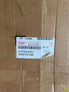 Genuine Isuzu Radiator Asm. 8-97354-365-1 , GM 97354365, Core Charge: 0.00