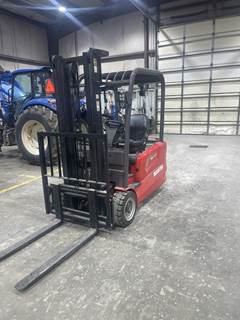 Manitou ME320 Cushion Tire Forklift - 4000lb Capacity, 21ft Lift Height