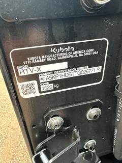 Kubota RTV-X Utility Vehicle