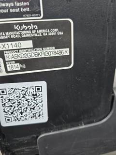 Kubota RTV-X1140W Utility Vehicle