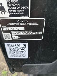 Kubota RTV-X1140W Utility Vehicle