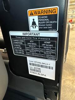 Kubota RTVX4SKLH1 Utility Vehicle
