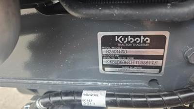 Kubota B2601HSD Tractor