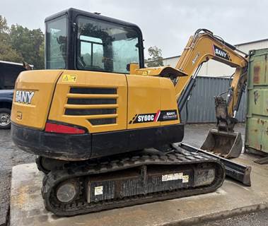 2021 Sany SY60C Mini Excavator, Enclosed Cab